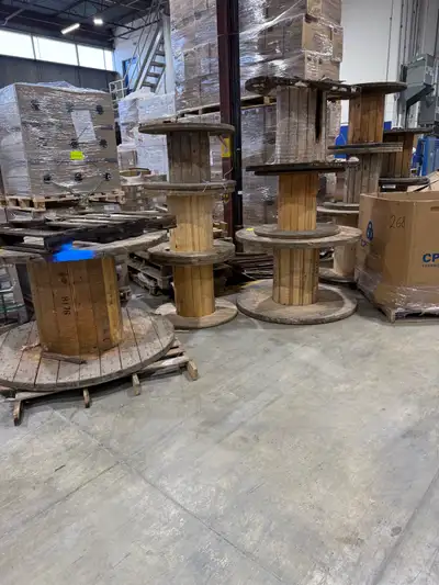 Wooden spools free, View more