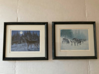 Two framed Richard De Wolfe prints