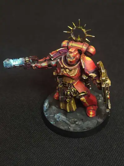Been painting up miniatures lately. Make an offer! -lieutenant with storm shield -imperial fist inte...