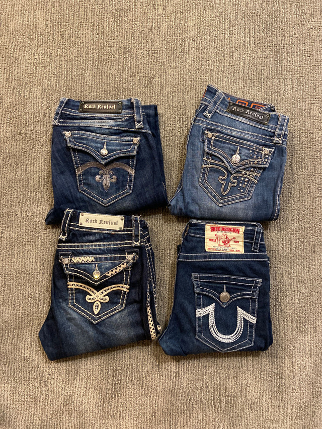 True Religion and Rock Revival Ladies Jeans in Women's - Bottoms in Edmonton