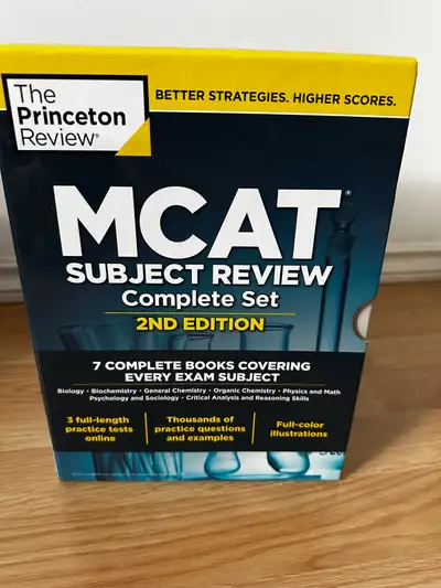 Ace your MCAT with The Princeton Review MCAT Subject Review Complete Set, 2nd Edition, featuring 7 c...