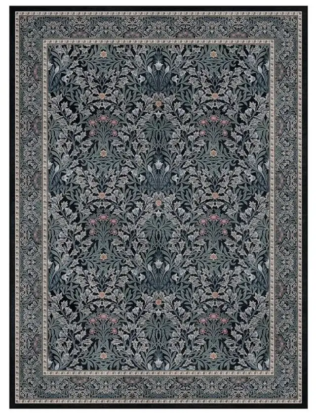 Black Boho Rug for Living Room 9x12 - Washable Dining Room  in Rugs, Carpets & Runners in Hamilton - Image 4