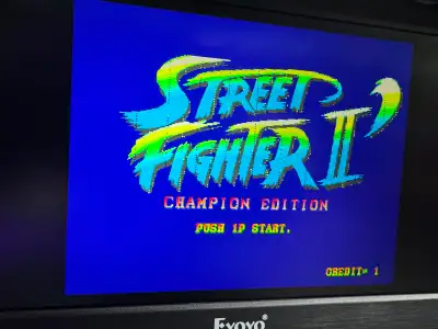 Arcade pcb game Street Fighter 2 Champion Edition boot, View more
