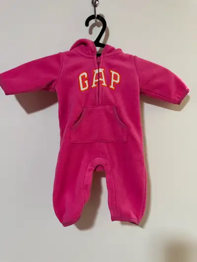 Size 0-3 months fleece one piece-GAP, View more