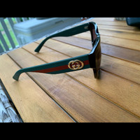 GUCCI HAVANA BLACK GREEN AUTHENTIC SUNGLASSES