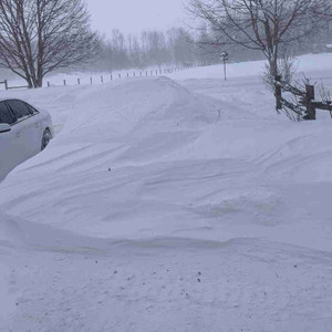 Mystery Car in the snow drift