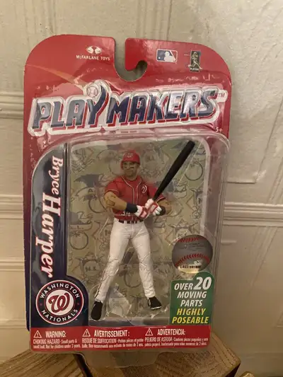 Bryce Harper Action Figure - Playmakers Series 4 (McFarlane Toy), View more