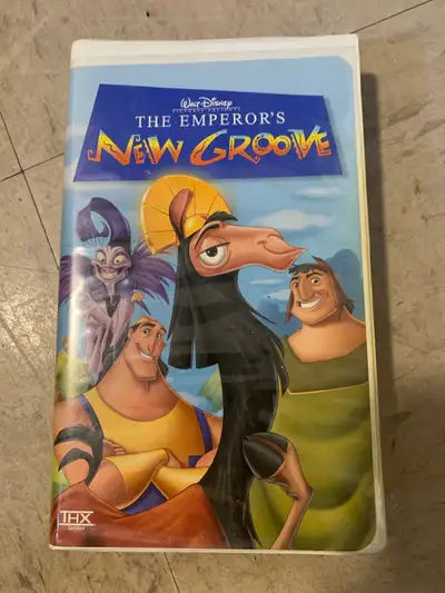 Relive the magic of Disney's The Emperor's New Groove with this classic THX Certified VHS tape, perf...
