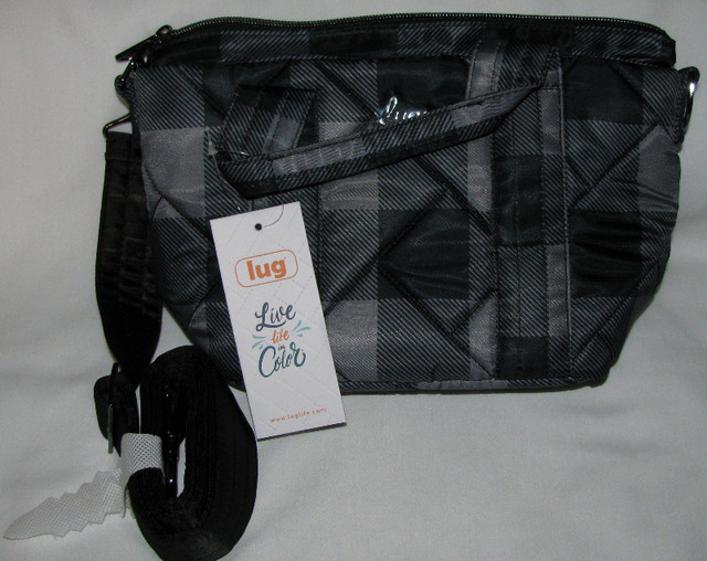 LUG Mini Crossbody Handbag Purse Bag Black & Gray Brand New in Other in Saint John - Image 2