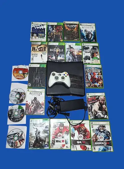 Mega Xbox 360 Bundle With 20 games & controller , View more