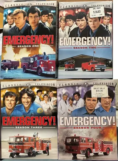 Emergency! TV Series Seasons 1 to 4 DVD Box Sets (BRAND NEW), View more