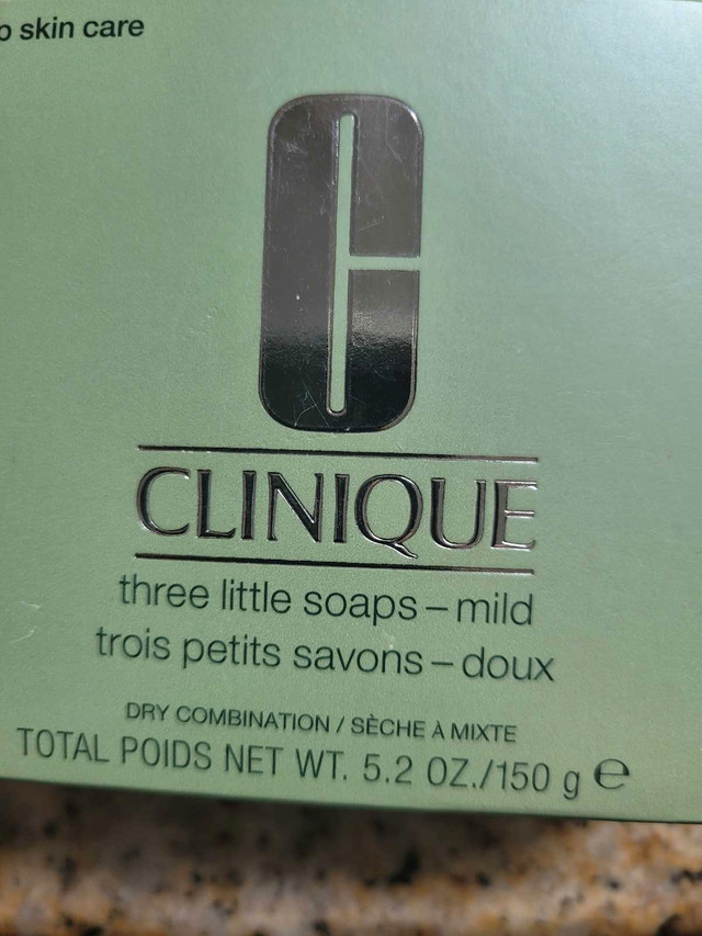 Clinique three little soaps  in Other in Edmonton