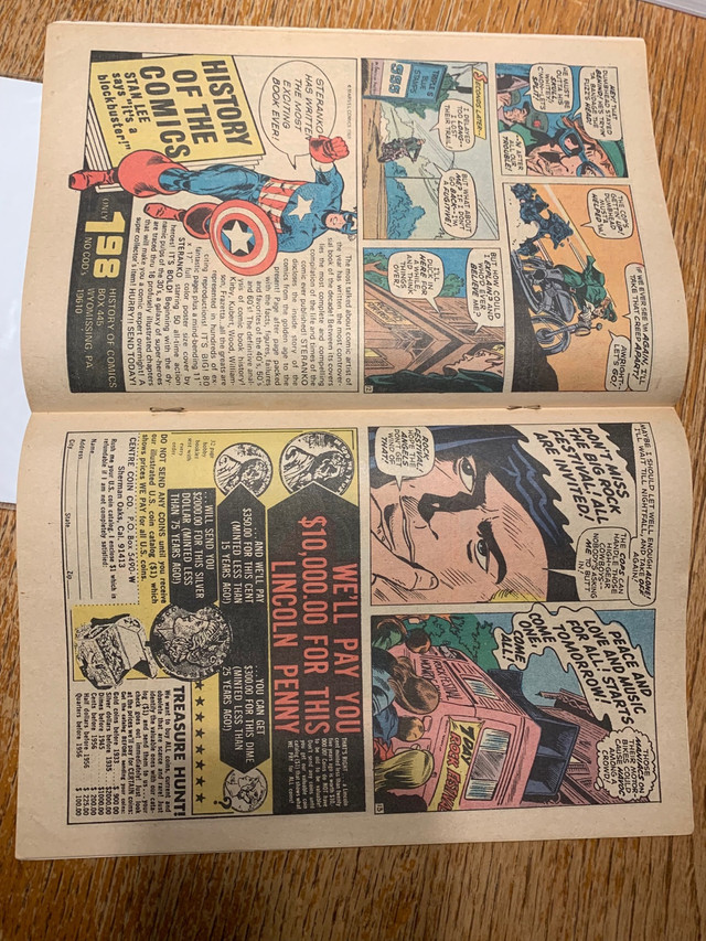 Marvel comic book Captain America # 128 in FN 6.0 condition in Comics & Graphic Novels in Ottawa - Image 3