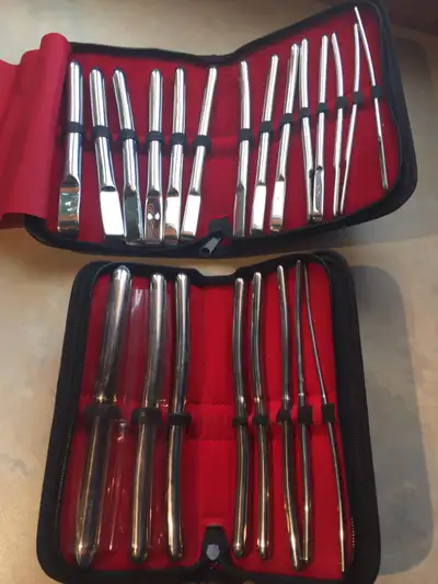 Uterine Dilators stainless steel*acier inox. Dilatateurs Utérins, View more