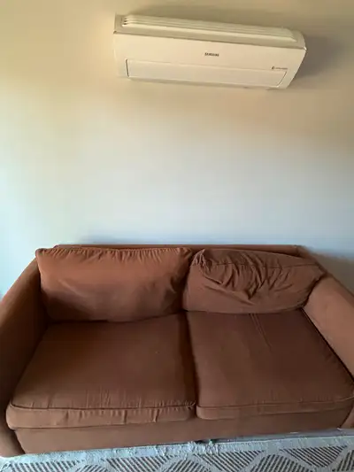 NEED GONE ASAP Free Couch and Rug from a smoke free home! Cushion covers can be removed for washing....