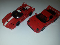 Lego 10248 Ferrari F40 and 8156 Ferrari FXX 1:17