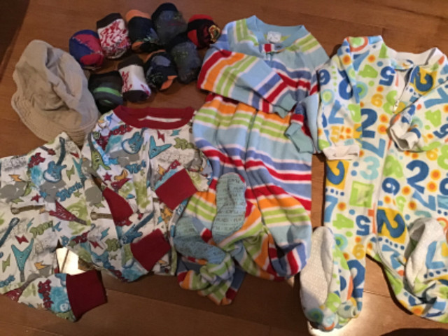 19 +9 CHILDREN’S PLACE BRAND SZ 18 M WARDROBE FLEECE PJS JEANS in Clothing - 12-18 Months in Peterborough - Image 2