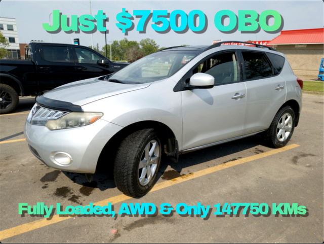 2009 Murano AWD Mint & Low-KMs ⭐Just $7500 OBO⭐