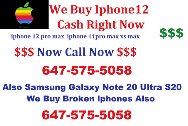 WE BUY IPHONE 15 14 PRO MAX EVEN BLACKLIST CALL 647 575 5058 in Cell Phones in City of Toronto
