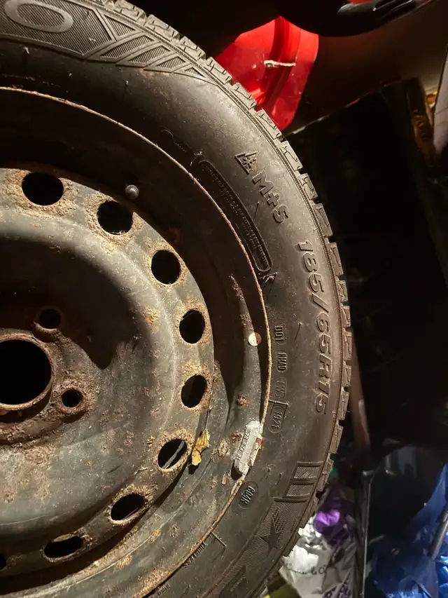 4 winter tires on rims, off Kia rio in Tires & Rims in Dartmouth - Image 2