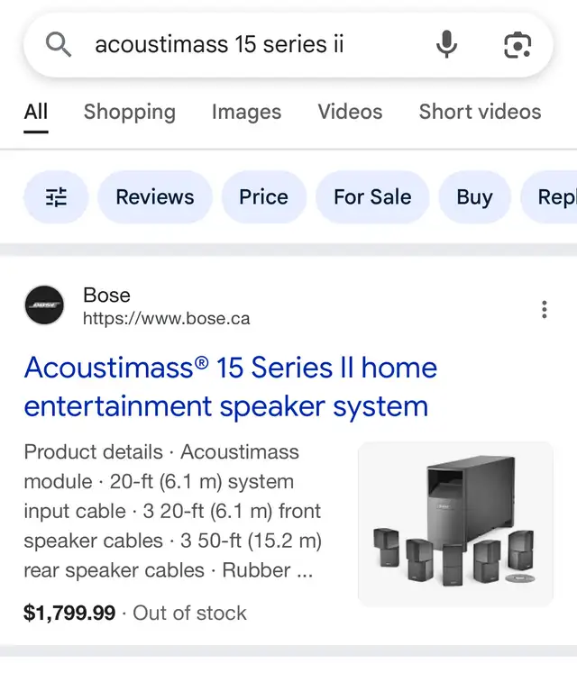 Bose home theatre system with subwoofer in Stereo Systems & Home Theatre in Kingston - Image 8