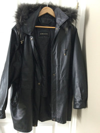 Leather 3/4 length Jacket