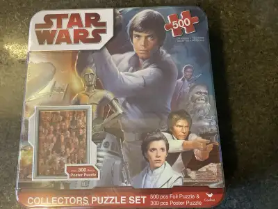 STAR WARS COLLECTORS  2 PUZZLE SET IN COLLECTORS TIN, View more