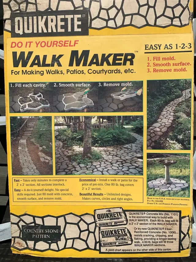 Quikrete Walkway maker and ODJOB concrete mixer in Other in Winnipeg - Image 3