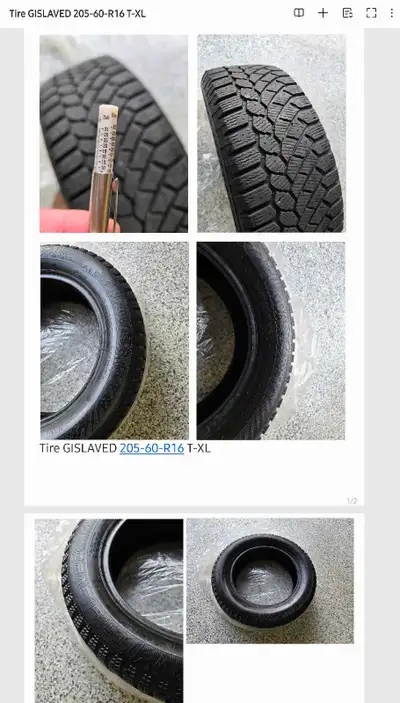 4 winter tire for Jetta GISLAVED NORD FROST 200 205 60 R16 96T Sold as is Contact me eggtart8988@gma...