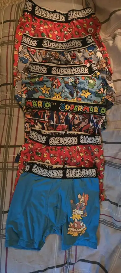 Mario Brothers silky boxer briefs size 4 lot, View more