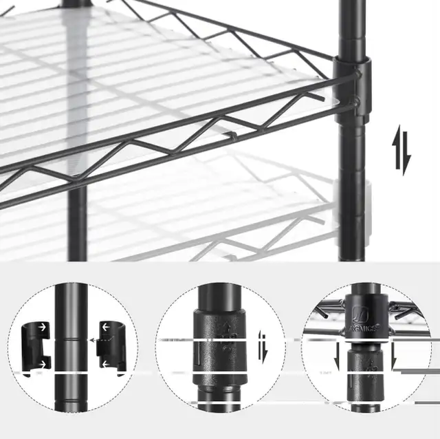 SONGMICS 5-Tier Adjustable Steel Storage Shelf in Bookcases & Shelving Units in Oshawa / Durham Region - Image 6
