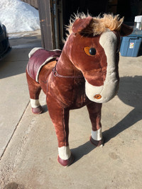 Realistic Sit/ride On Large Toy Horse