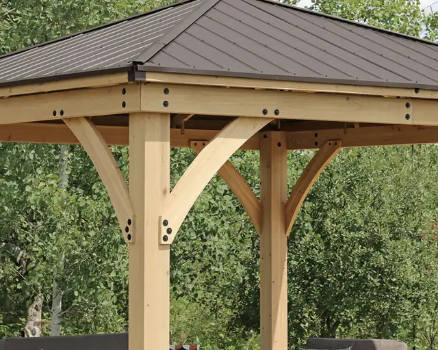 BRAND NEW IN BOX 12’ x 12’ YARDISTRY MERIDIAN GAZEBO $3200 in Patio & Garden Furniture in Windsor Region - Image 4