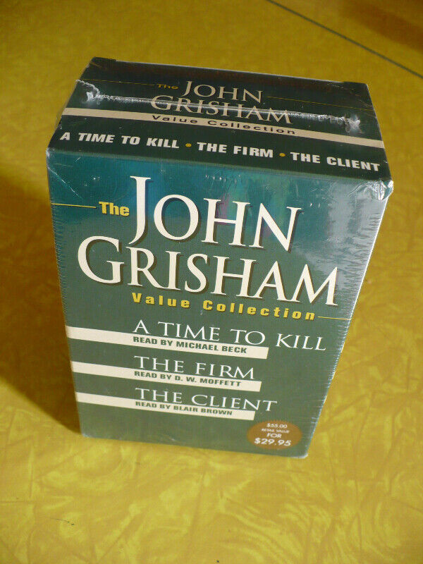 THE JOHN GRISHAM COLLECTION AUDIO RUNNING TIME 12 HOURS -CASETTE dans CD, DVD et Blu-ray  à Longueuil/Rive Sud