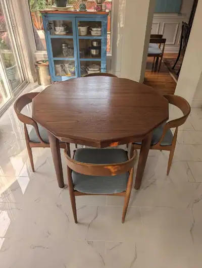 Mid Century Teak Extendable Dining Table, View more