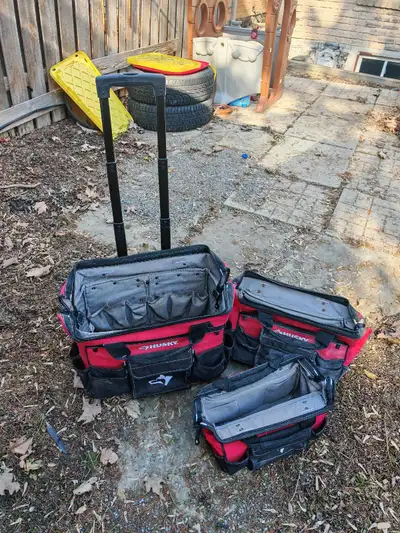 Husky Rolling Tool Tote Set, View more