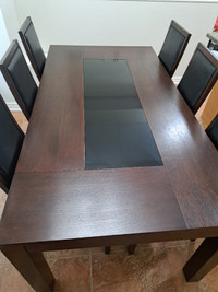 Moving Sale: dining table with 6 chairs