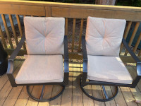 Patio chairs, table