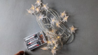 Twinkling Star Solid On LED Battery String Lights