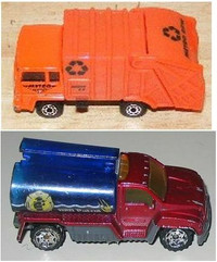 Matchbox Refuse Recycling Truck, Tanker Truck Diecast