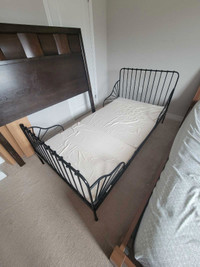  IKEA minnen kids extendable bed with mattress