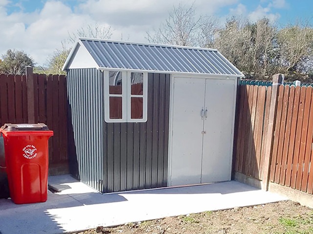 Relyard 6x8 Metal Shed 176cm Door Height With Window in Outdoor Tools & Storage in Mississauga / Peel Region - Image 3