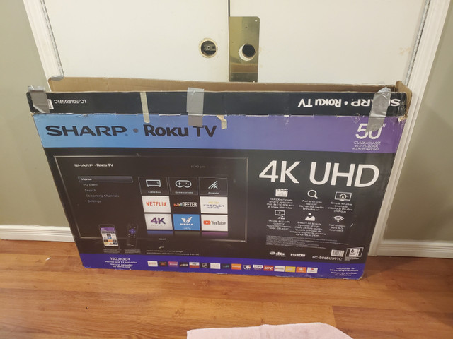 Sharp 50" 4k tv - for parts only in TVs in Mississauga / Peel Region - Image 2