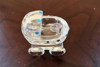 Italian Clear Crystal Baby Boy Carriage Stroller., View more