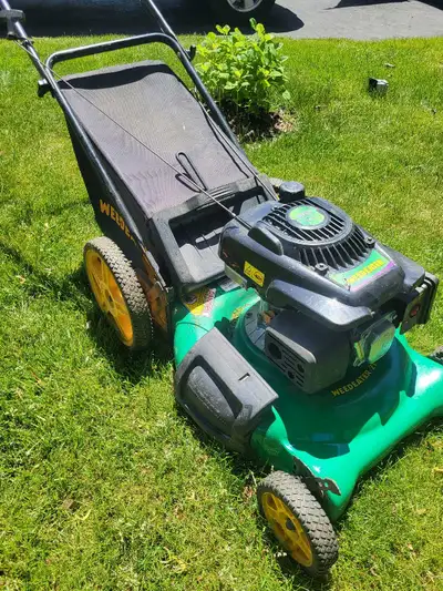RUNNING LAWNMOWER WEEDEATER, View more