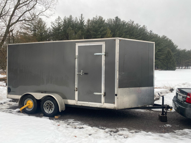 7x14 Enclosed Trailer  in Cargo & Utility Trailers in Belleville - Image 3
