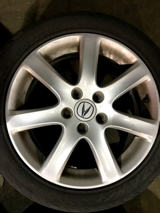 Acura TSX Rims + P215/50/17 tires in Other Parts & Accessories in Markham / York Region - Image 4