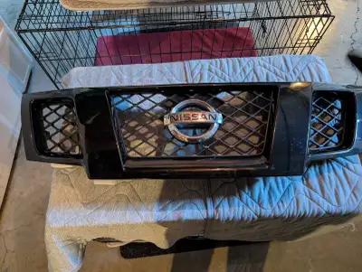 Front grill from a 2018 Nissan Frontier.
