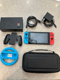 Nintendo switch with accessories, very good condition 