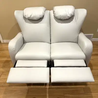 Light Grey Modern Reclining Loveseat Sofa (CAN DELIVER), View more